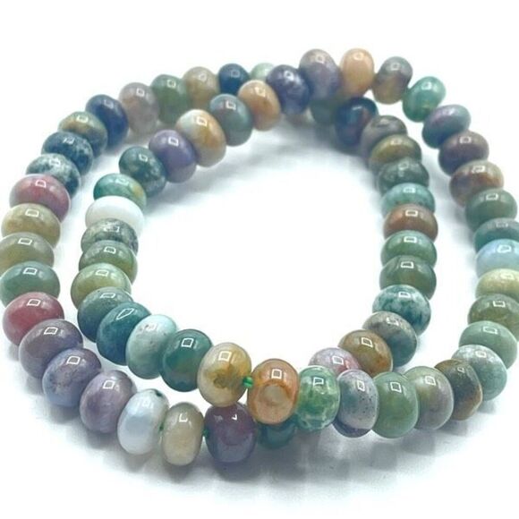 Ocean jasper beaded stretch bracelet ONE NEW reiki meditation crystal healing - Picture 1 of 6